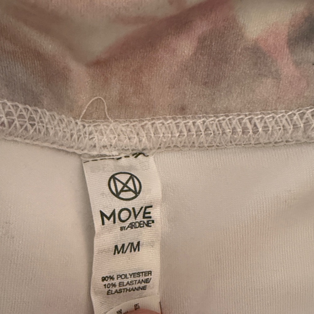 Ardene Pastel Pink, Cream & Gray Tie-Dye Capri Leggings NWT - Picture 4 of 16